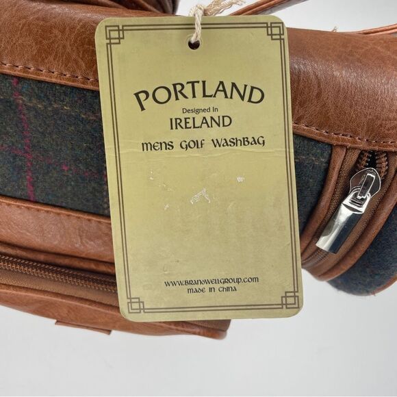 Portland Irish Tartan Plaid Mens Golf Washbag NWT - Picture 7 of 16